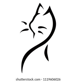 cat animals vector logo