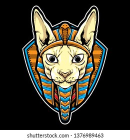 Cat Anubis Vector