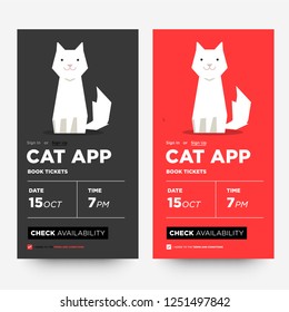 Cat App UX and UI For Phone Screen