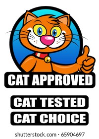 Cat  Approved / Tested / Choice Seal