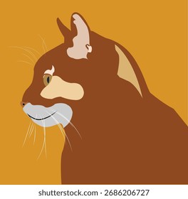 ilustrador de arte de gato vetor perfeito em design