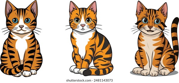 archivo eps del Vector de arte cat 