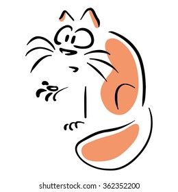 Cat asks about something