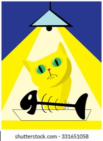 the cat ate the fish