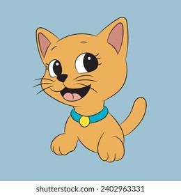 cat baby drawing happy clip art illustration art
