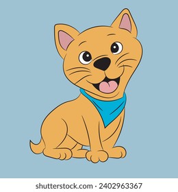 cat baby drawing happy clip art illustration art