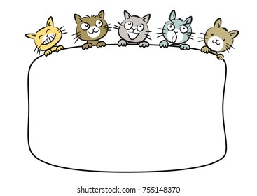 Cat Background Design Vector Stock Vector (Royalty Free) 755148370 ...