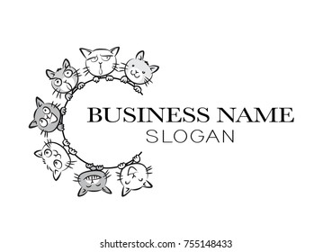 cat background design vector