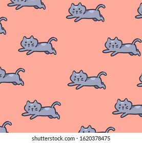 cat background . vector illustration