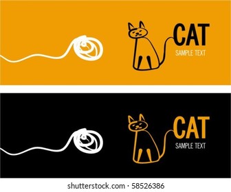 Cat with a ball