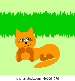 cat and banner for text