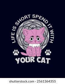 cat bast t shirt design victor 