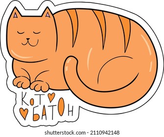 Gato "Batón". Vector. No dejará a nadie indiferente