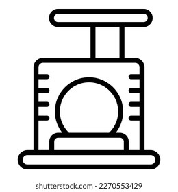 Cat bed house icon outline vector. Pet toy. Shop food