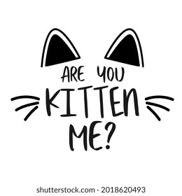 cat big ears aying idea wo art hirt design vector illustration for use in design and print poster canvas