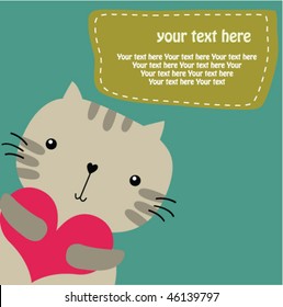 cat with big love 1