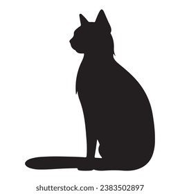 Vacante de silueta negra de gato

