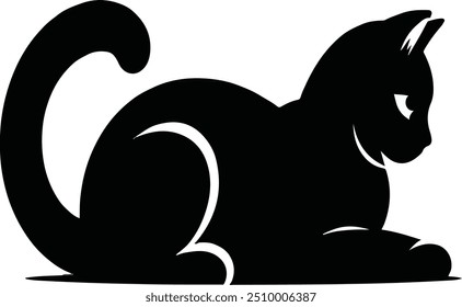 Gato Ilustradores en blanco y negro