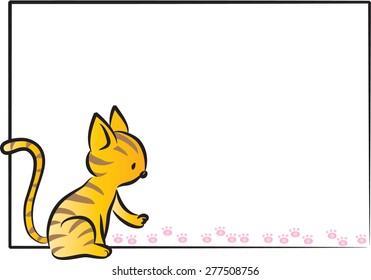 cat with blank background