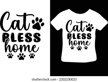 Cat Bless Home svg design