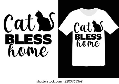 Cat Bless Home svg design