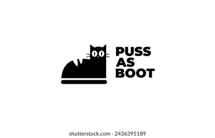 Cat as Boot Logo Design for your project
