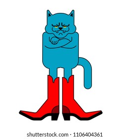 Cat in Boots. Fairy tale pet. Vector illustration