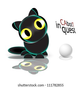 cat bot in quest Posing