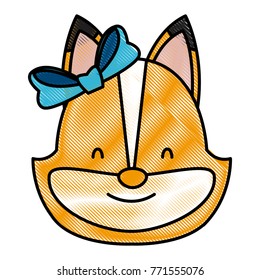 Cat with bow