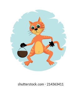 Cat with bowler
