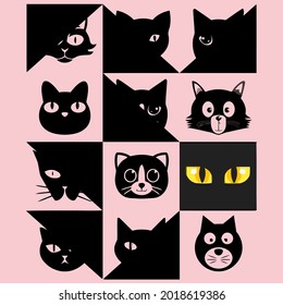 cat box hirt cats play hirt cat eye hirt wo art hirt art vector design illustration print poster