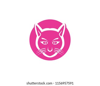 Cat breeds cute pet animal set vector illustration
