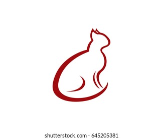 Cat breeds cute pet animal vector illustration
