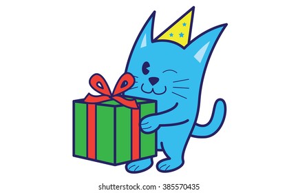 Cat bring gift