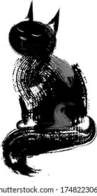 Pinceles de gato ilustraciones vectoriales