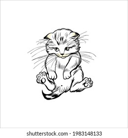 Cat-Butt-Farbseite für Katzen-Liebhaber 