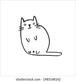 Cat-Butt-Farbseite für Katzen-Liebhaber 