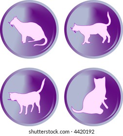 cat buttons