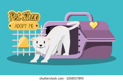 cat with cage icon
