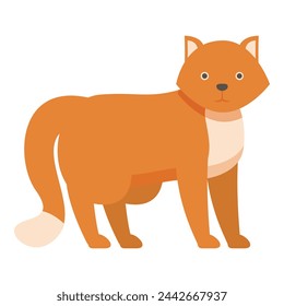 Cat care pet icon cartoon vector. Chance feline adopt. Spaniel smile friend