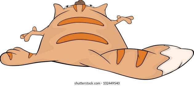 Cat . Cartoon