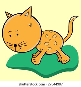 Cat Cartoon Character