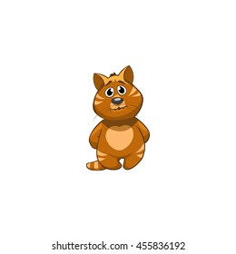 Cat Cartoon Character. Guilty