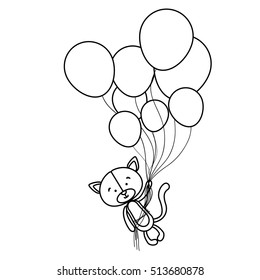 cat cartoon character icon image 