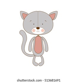 cat cartoon character icon image 