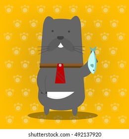 cat cartoon characters have collars