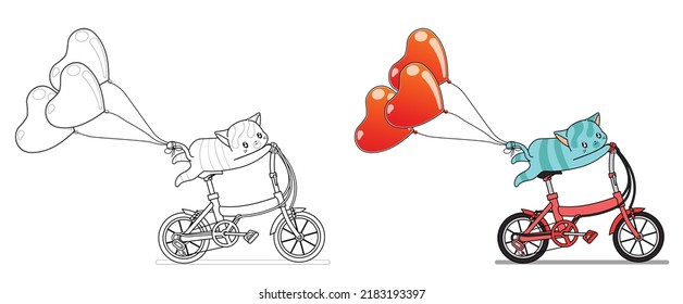 página de coloreado de dibujos animados para niños