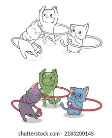 página de coloreado de dibujos animados para niños