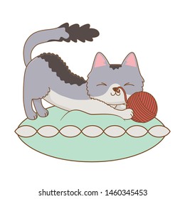 Cat cartoon design vector 