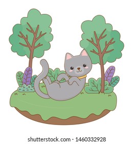 Cat cartoon design vector illustrator
